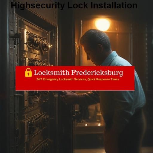 Locksmith Fredericksburg VA Highsecurity Lock Installation